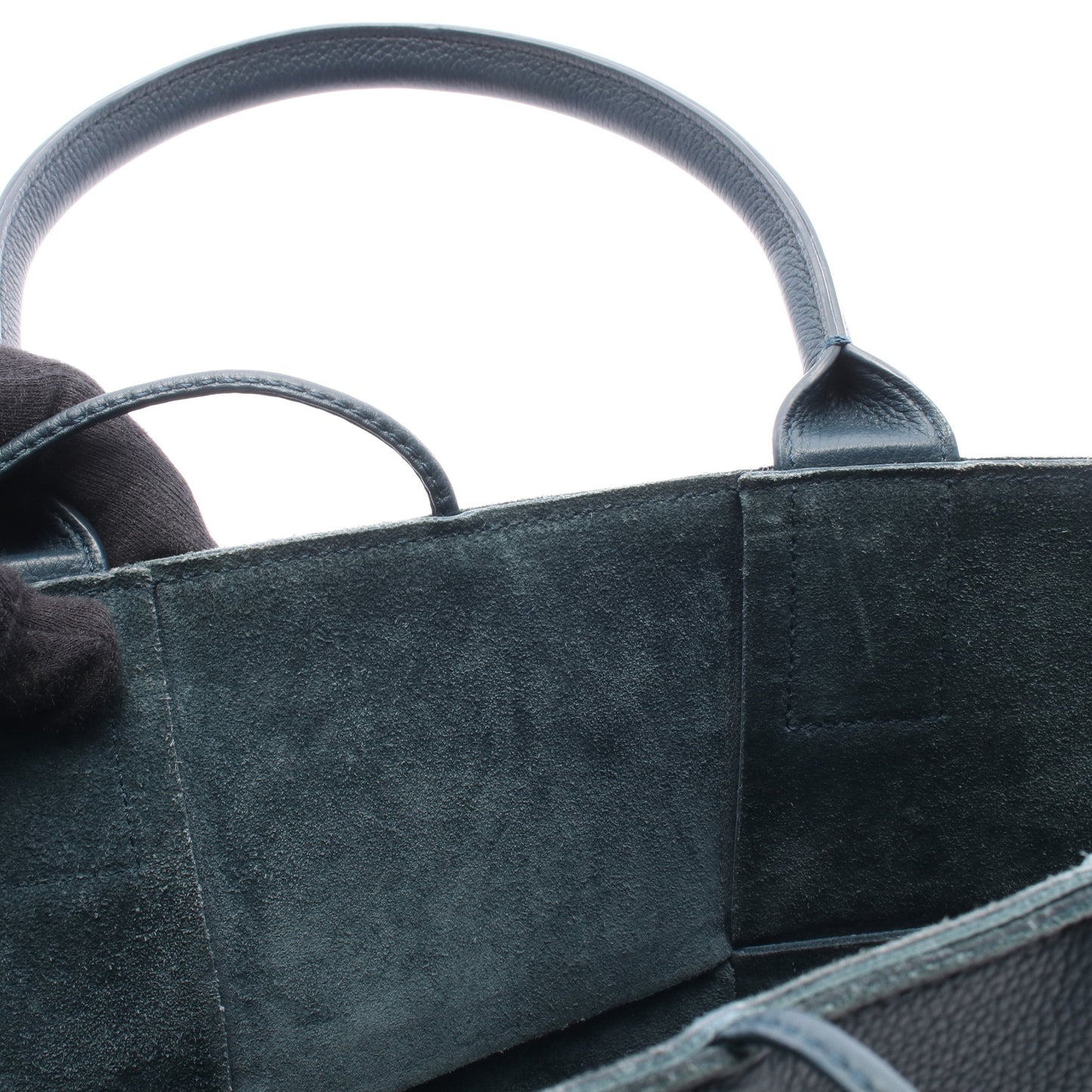 アルコ マキシイントレチャート ハンドバッグ トートバッグ レザー ブルーグリーン ボッテガヴェネタ バッグ BOTTEGA VENETA