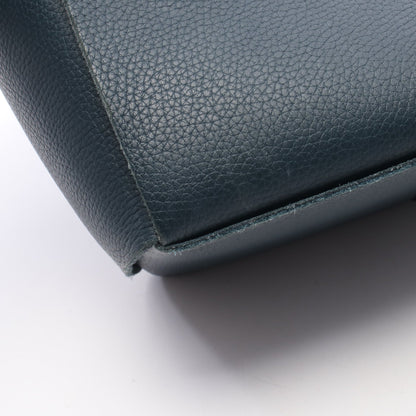 アルコ マキシイントレチャート ハンドバッグ トートバッグ レザー ブルーグリーン ボッテガヴェネタ バッグ BOTTEGA VENETA