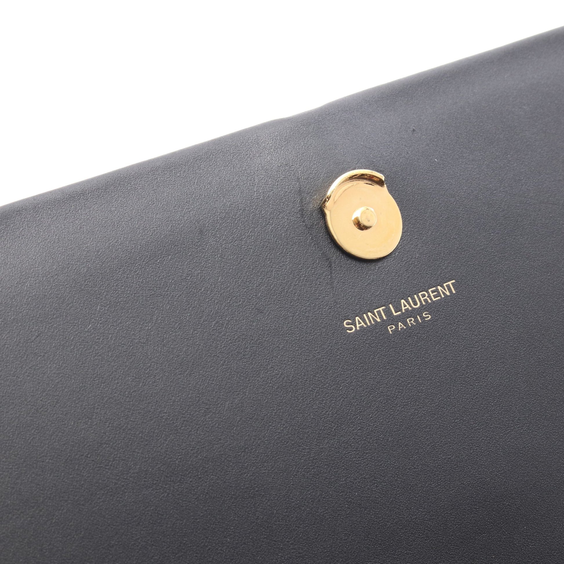 ケイト タッセル ミディアム チェーンショルダーバッグ レザー ブラック サンローランパリ バッグ SAINT LAURENT PARIS