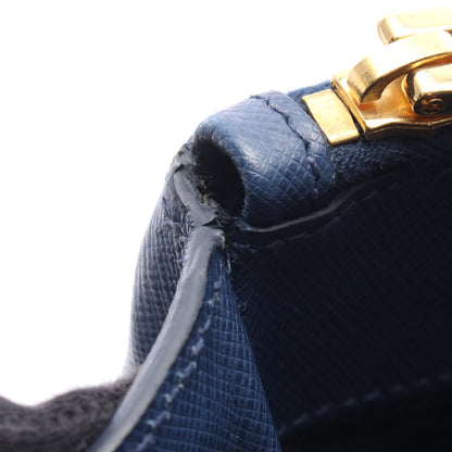 SAFFIANO LUX ガレリア 2WAY ハンドバッグ サフィアーノレザー ブルー プラダ バッグ PRADA
