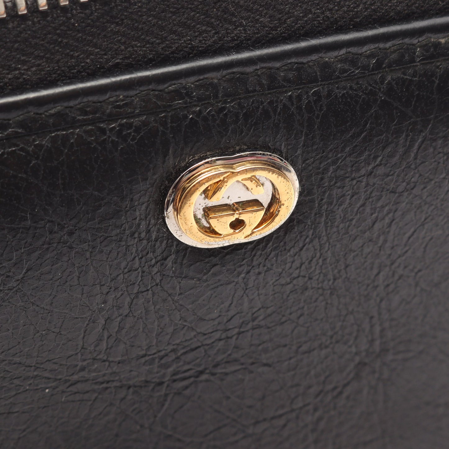 ラウンドファスナー長財布 レザー ブラック グッチ 財布・小物 GUCCI