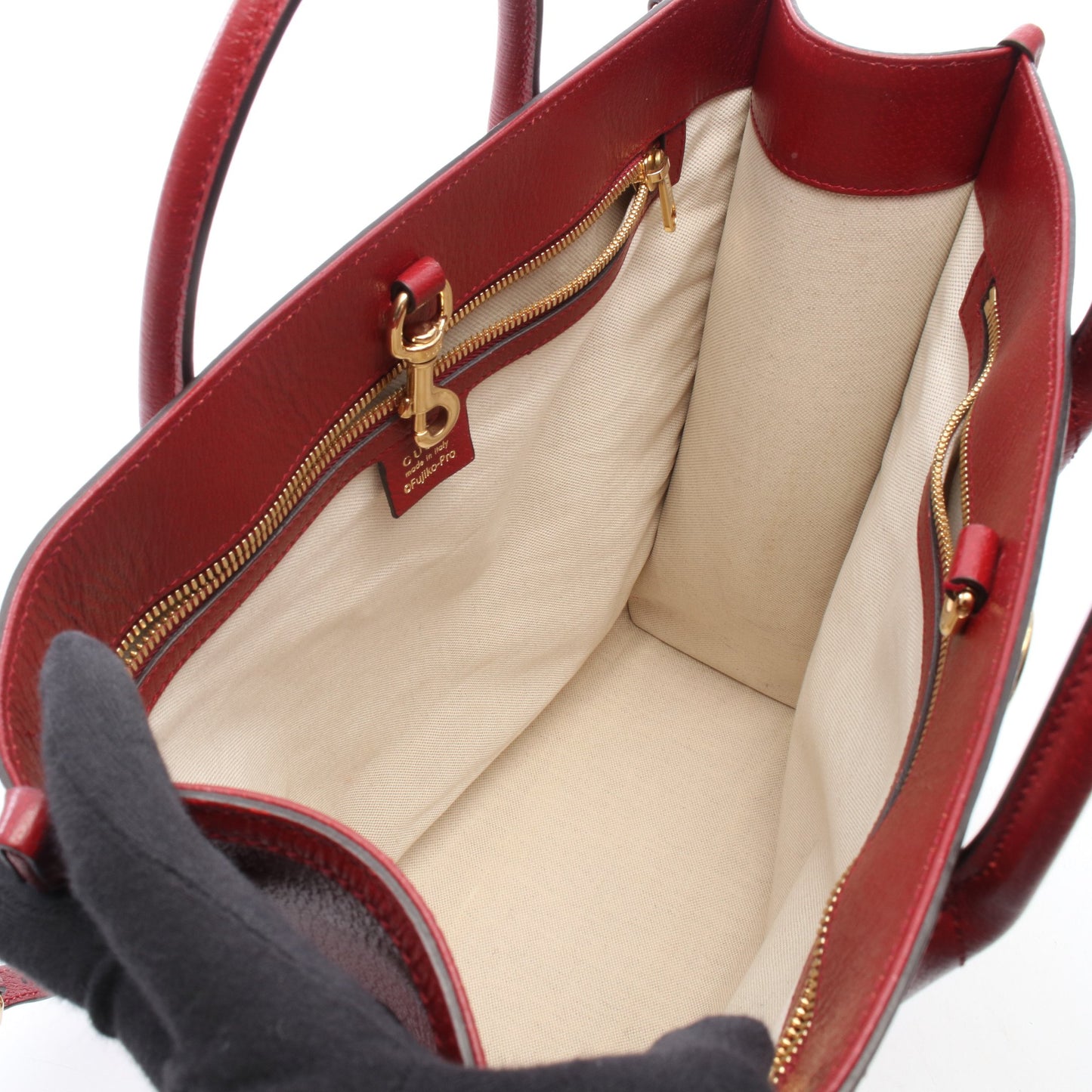 GUCCI × ドラえもん GGスプリーム 2WAY ショルダーバッグ トートバッグ PVC レザー ブラウン レッド マルチカラー グッチ