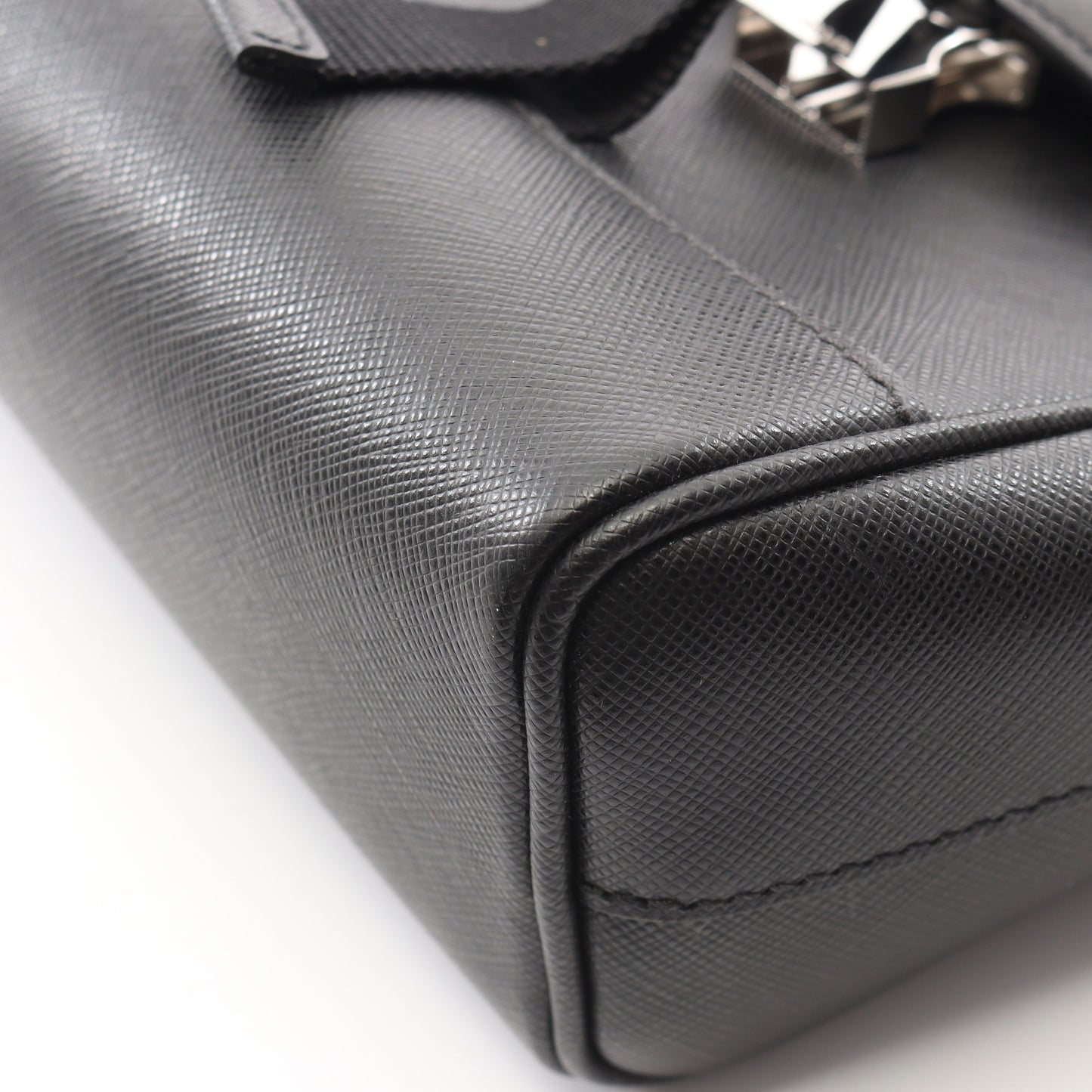 SAFFIANO TRAVEL ショルダーバッグ サフィアーノレザー ブラック プラダ