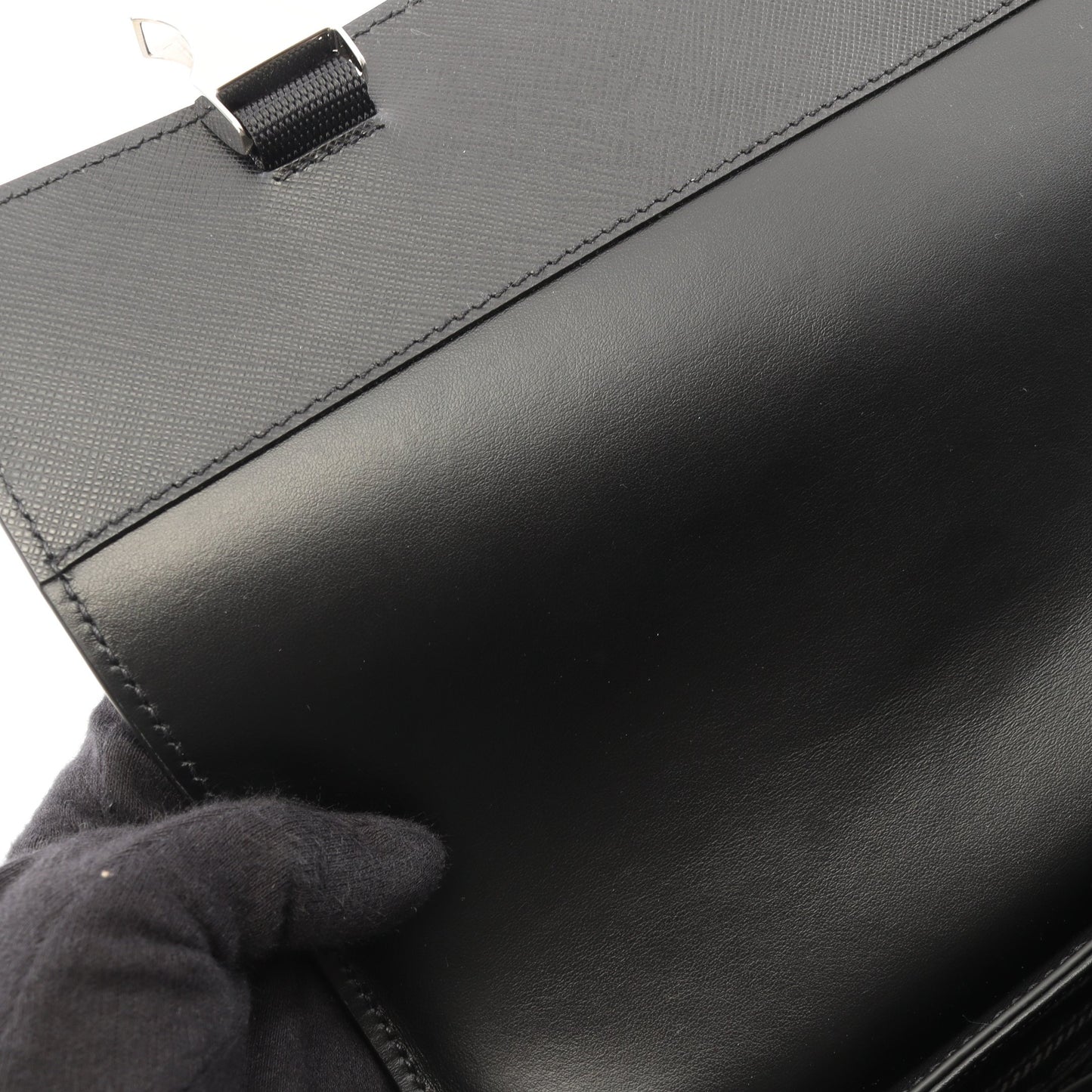 SAFFIANO TRAVEL ショルダーバッグ サフィアーノレザー ブラック プラダ