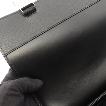 SAFFIANO TRAVEL ショルダーバッグ サフィアーノレザー ブラック プラダ