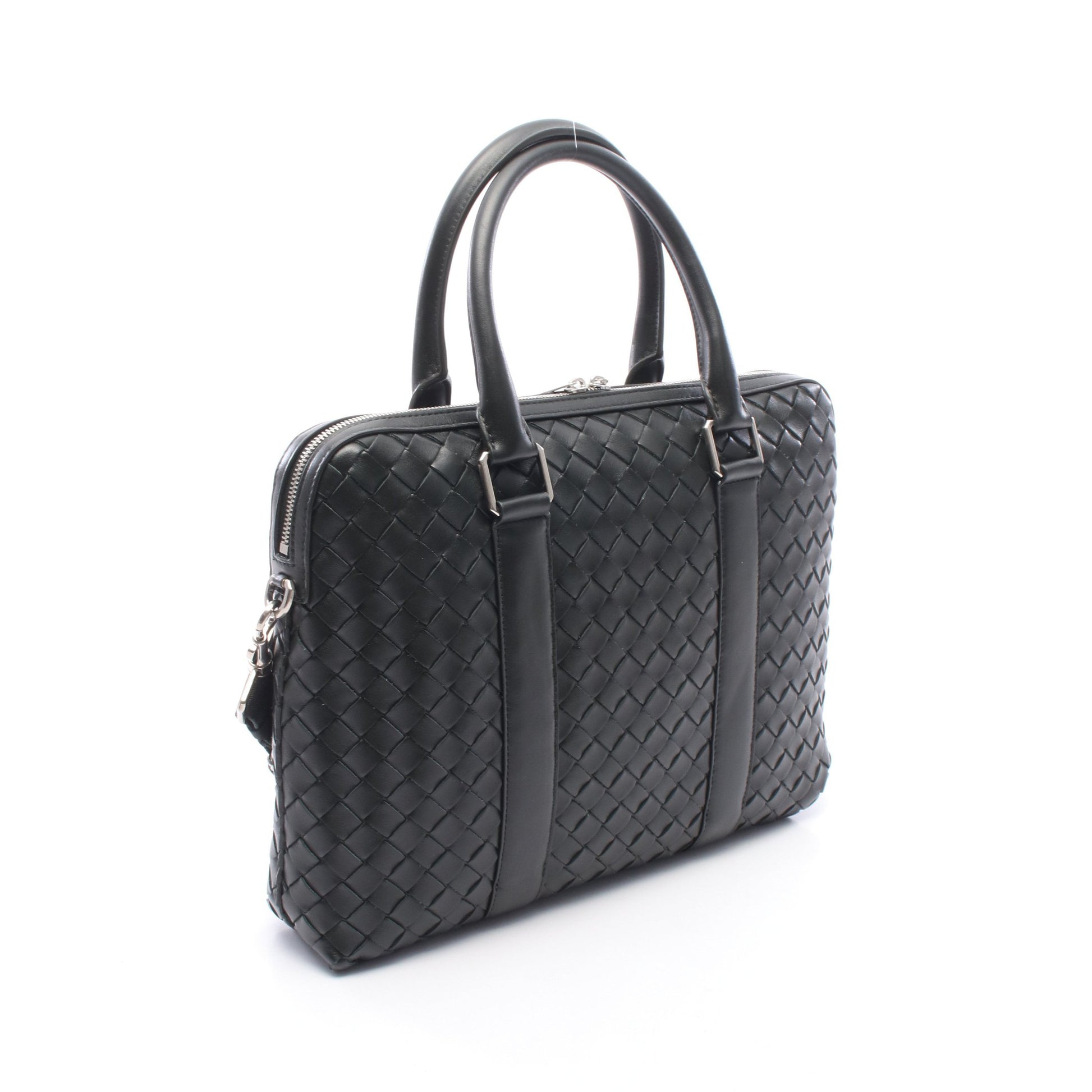 イントレチャート 2WAY ブリーフケース レザー ダークグリーン ボッテガヴェネタ バッグ BOTTEGA VENETA