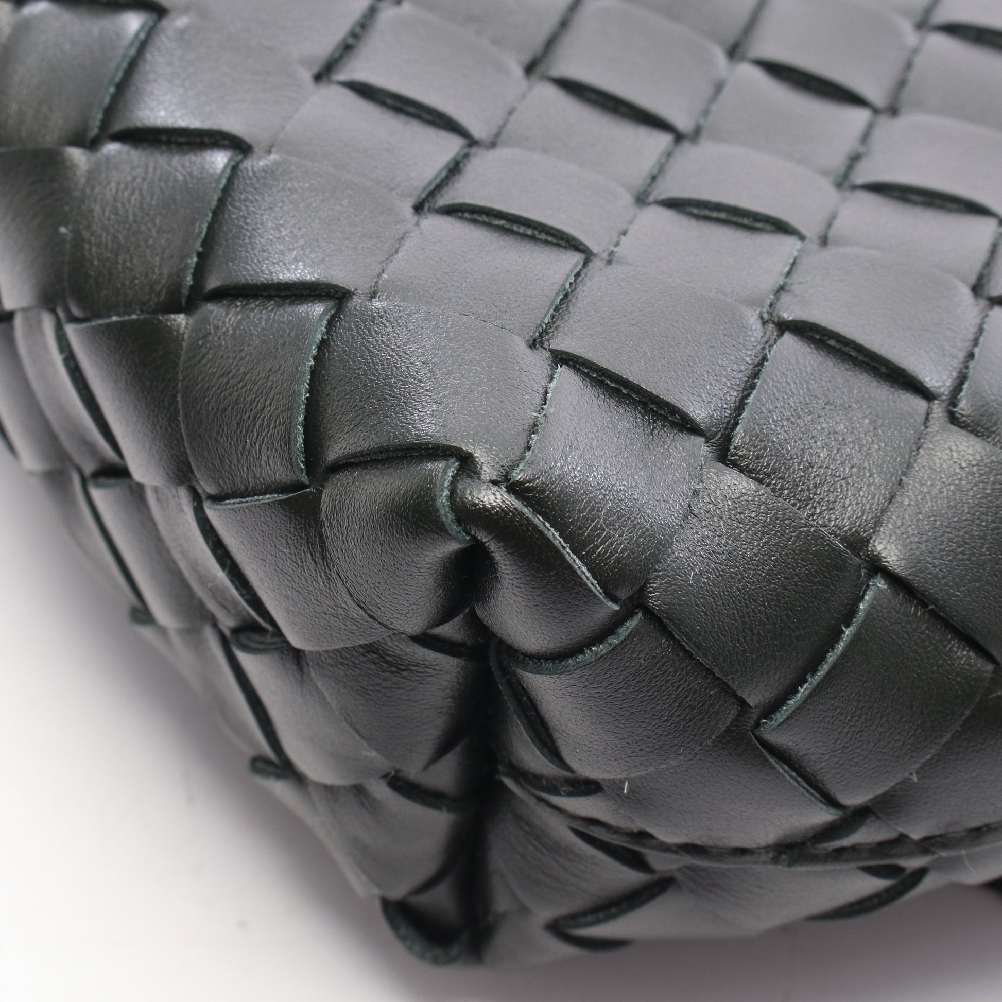 イントレチャート 2WAY ブリーフケース レザー ダークグリーン ボッテガヴェネタ バッグ BOTTEGA VENETA