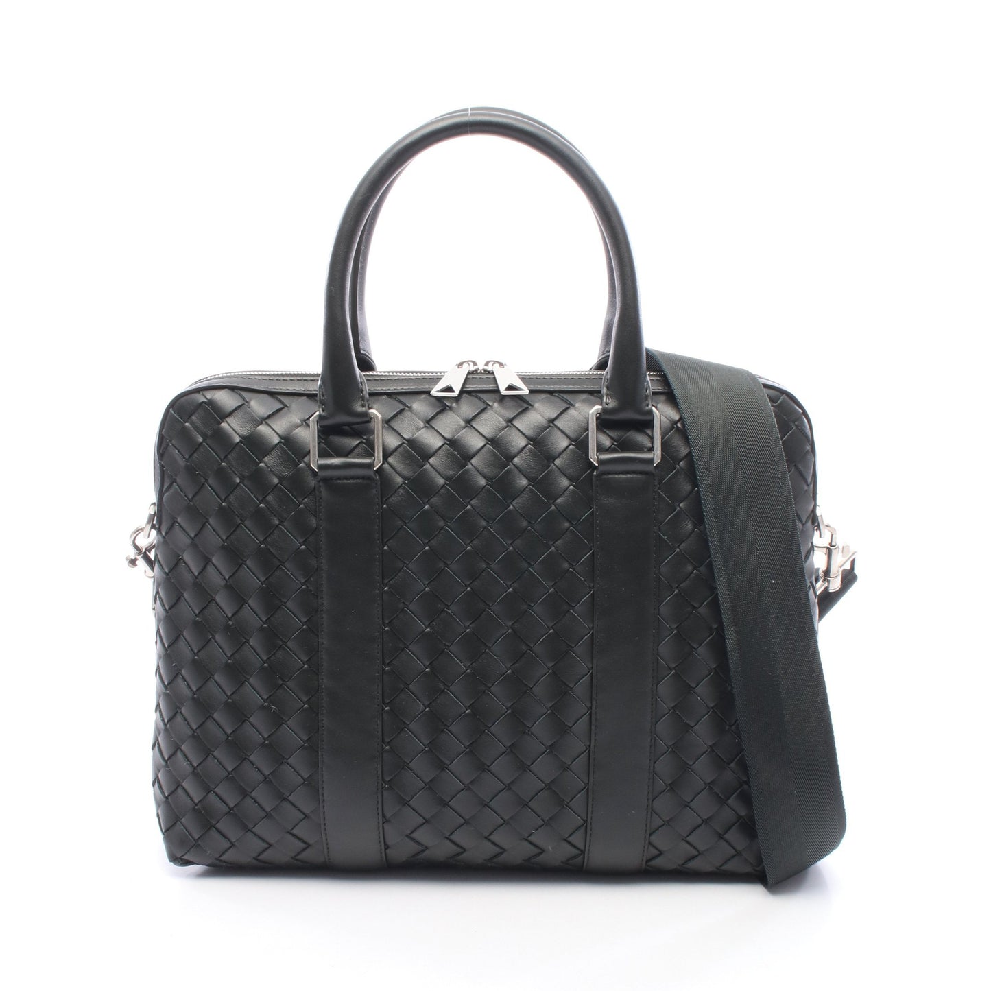 イントレチャート 2WAY ブリーフケース レザー ダークグリーン ボッテガヴェネタ バッグ BOTTEGA VENETA