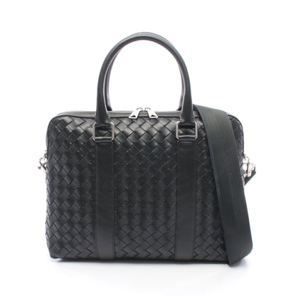 イントレチャート 2WAY ブリーフケース レザー ダークグリーン ボッテガヴェネタ バッグ BOTTEGA VENETA