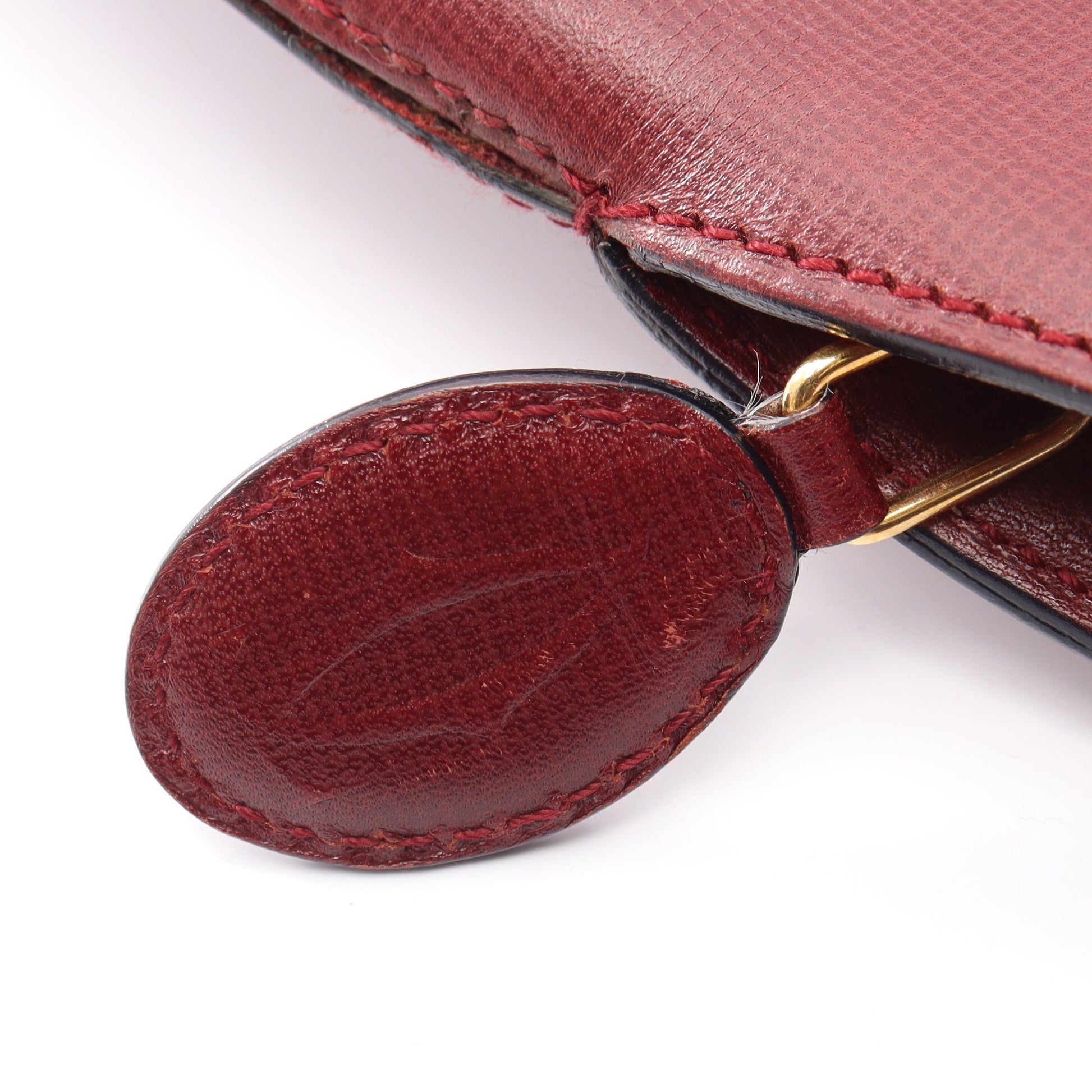 マストライン ハンドバッグ レザー ボルドー カルティエ バッグ Cartier