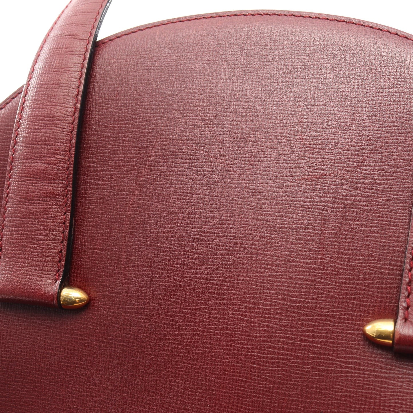 マストライン ハンドバッグ レザー ボルドー カルティエ バッグ Cartier