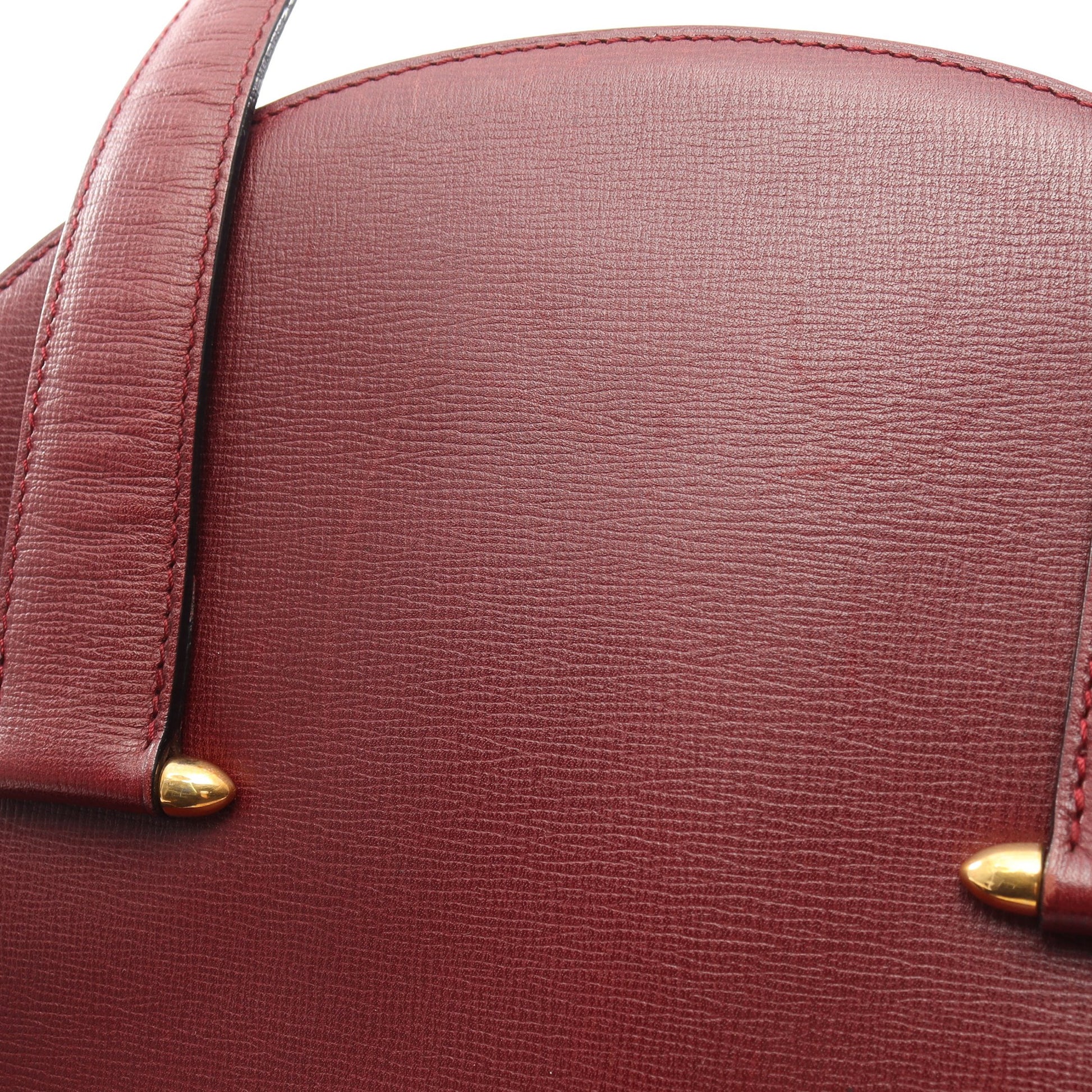 マストライン ハンドバッグ レザー ボルドー カルティエ バッグ Cartier