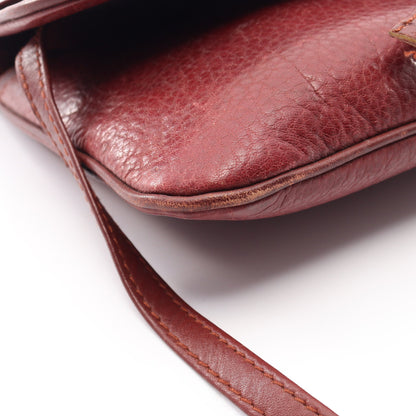 マストライン ショルダーバッグ レザー ボルドー カルティエ バッグ Cartier
