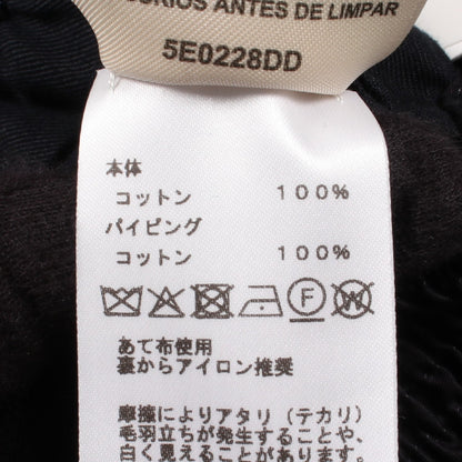 Veste taille brodee a smocks テール ブロデ ア スモック ジャケット コットン ネイビー エルメス