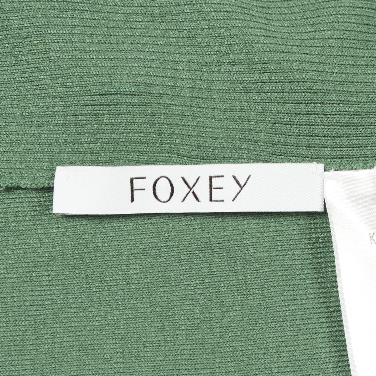スクエアネック セーター ニット ウール グリーン フォクシー トップス FOXEY