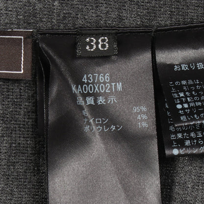 ニットドレス エフェメール ニットワンピース ウール グレー フォクシー ワンピース FOXEY