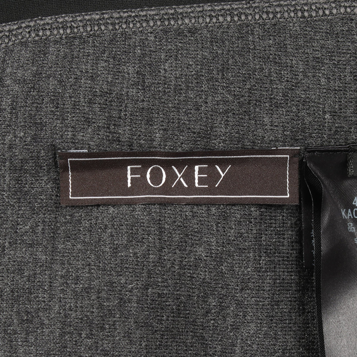 ニットドレス エフェメール ニットワンピース ウール グレー フォクシー ワンピース FOXEY