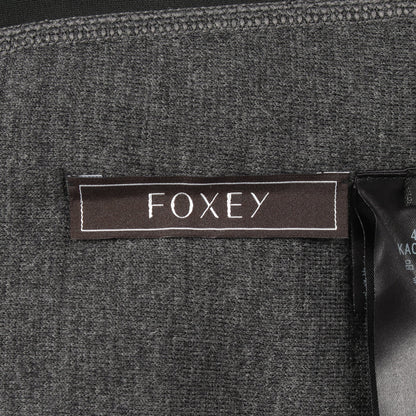 ニットドレス エフェメール ニットワンピース ウール グレー フォクシー ワンピース FOXEY