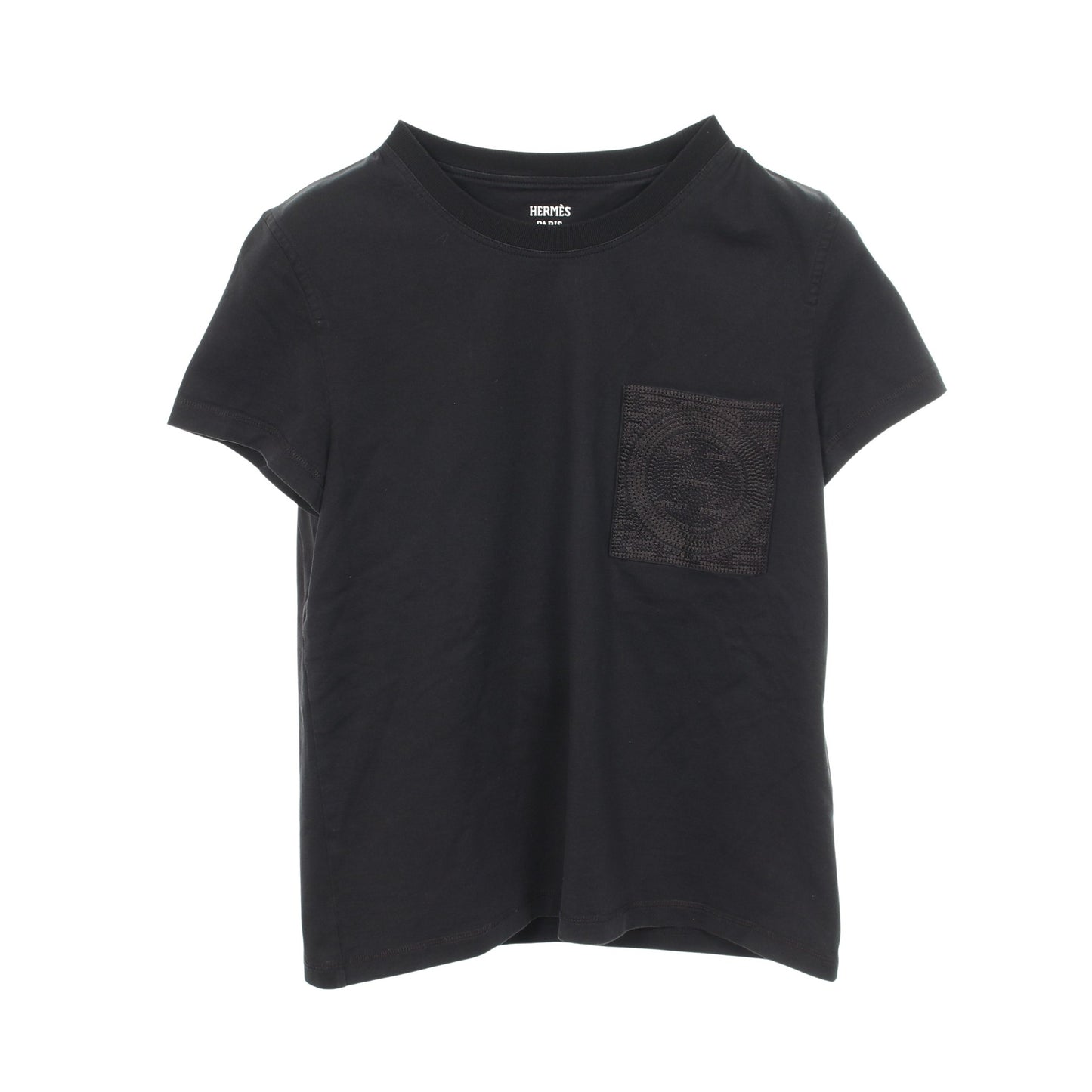 MOSAIQUE モザイク 半袖Tシャツ コットン ブラック エルメス