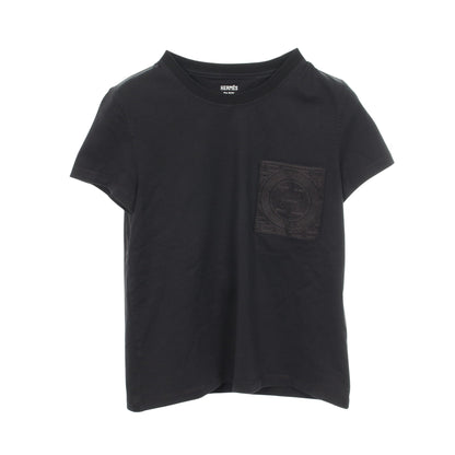 MOSAIQUE モザイク 半袖Tシャツ コットン ブラック エルメス