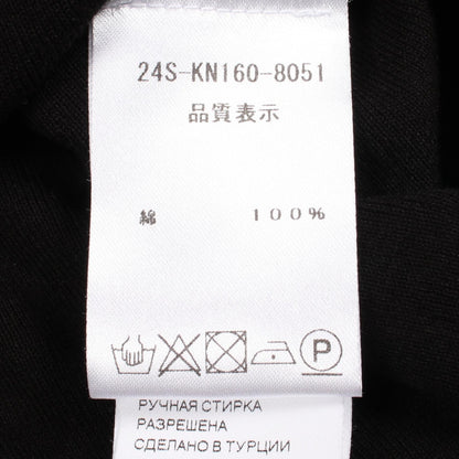 リブニット ポロシャツ コットン ブラック パトゥ トップス PATOU