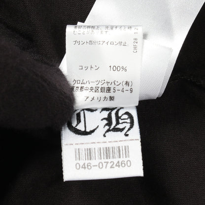 ネックロゴ アームロゴ ポケット付き 長袖Tシャツ コットン ブラック クロムハーツ
