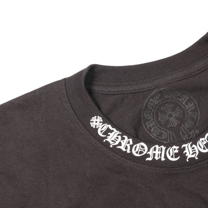 ネックロゴ アームロゴ ポケット付き 長袖Tシャツ コットン ブラック クロムハーツ