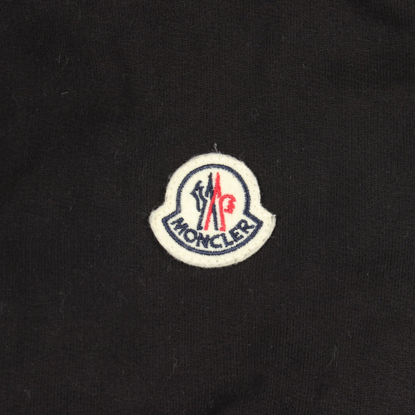 ロゴ刺繍 スウェットシャツ コットン ブラック モンクレール トップス MONCLER