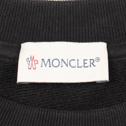 ロゴ刺繍 スウェットシャツ コットン ブラック モンクレール トップス MONCLER