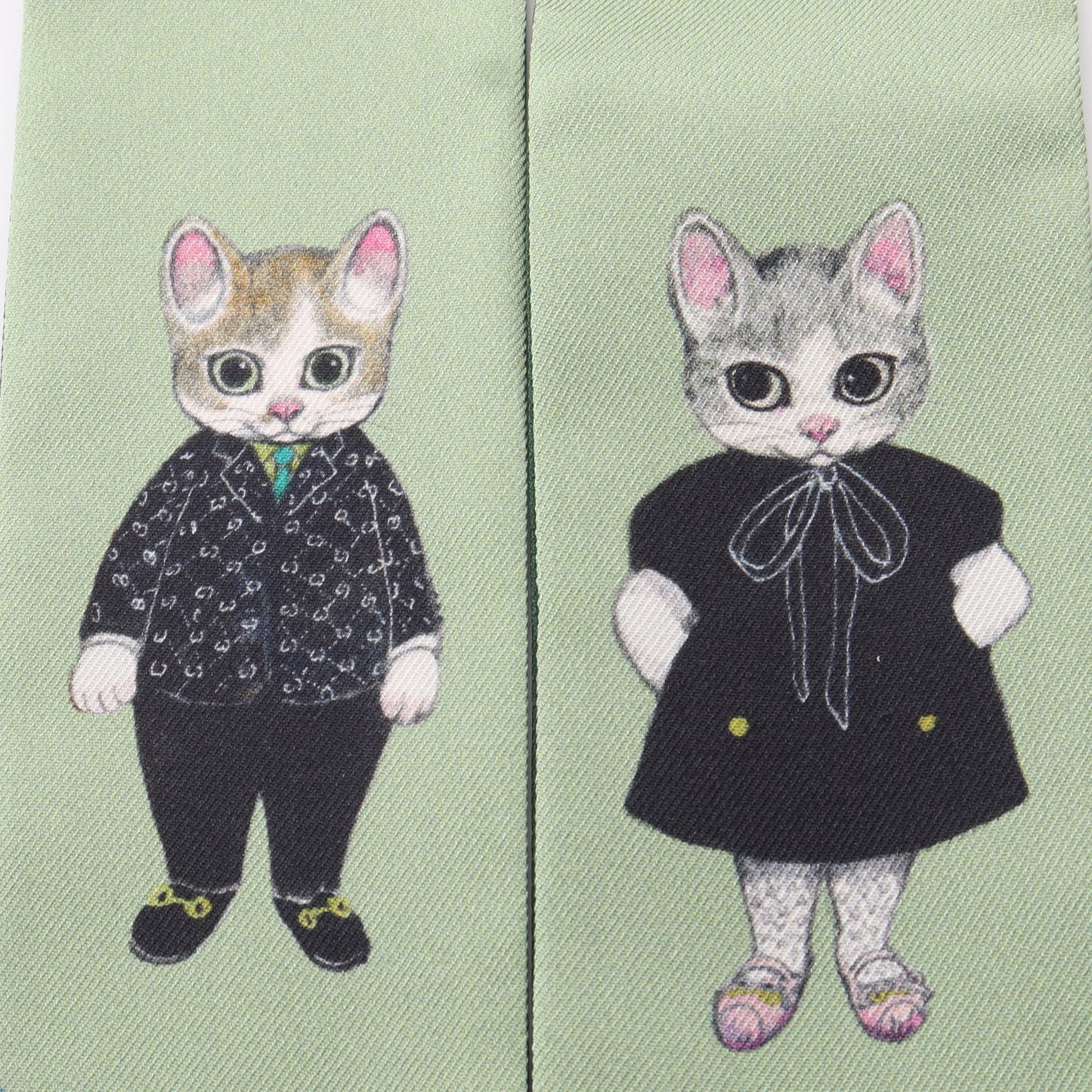 GUCCI × ヒグチユウコ リボン スカーフ シルク グリーン グッチ