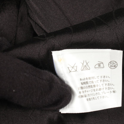 ツイード ノーカラージャケット ウール ブラック シャネル アウター CHANEL