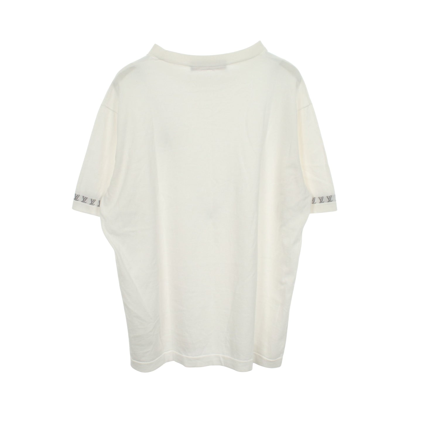 ロゴ ニット 半袖Tシャツ コットン ホワイト グレー ルイヴィトン