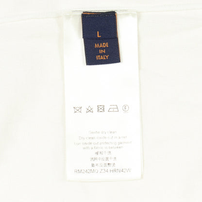 ロゴ ニット 半袖Tシャツ コットン ホワイト グレー ルイヴィトン