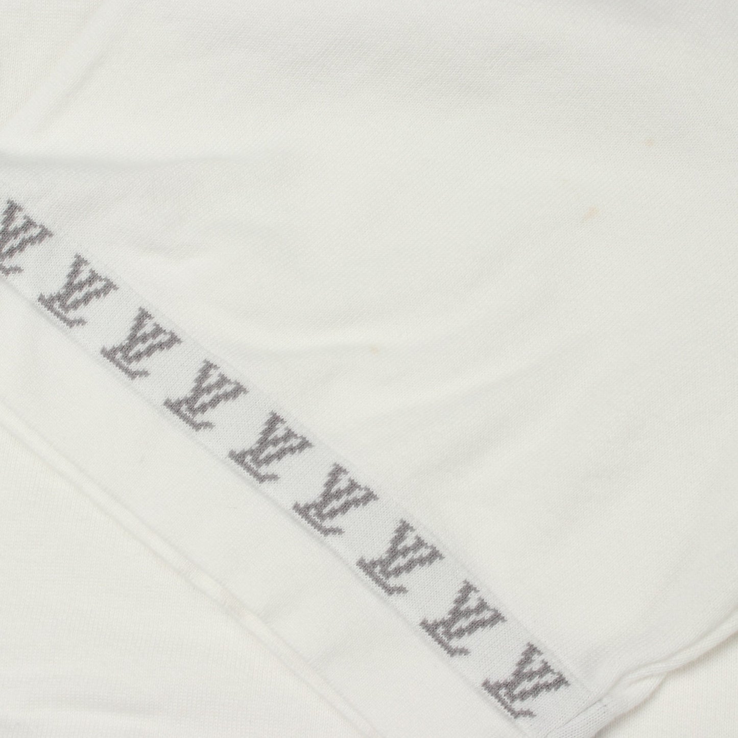ロゴ ニット 半袖Tシャツ コットン ホワイト グレー ルイヴィトン