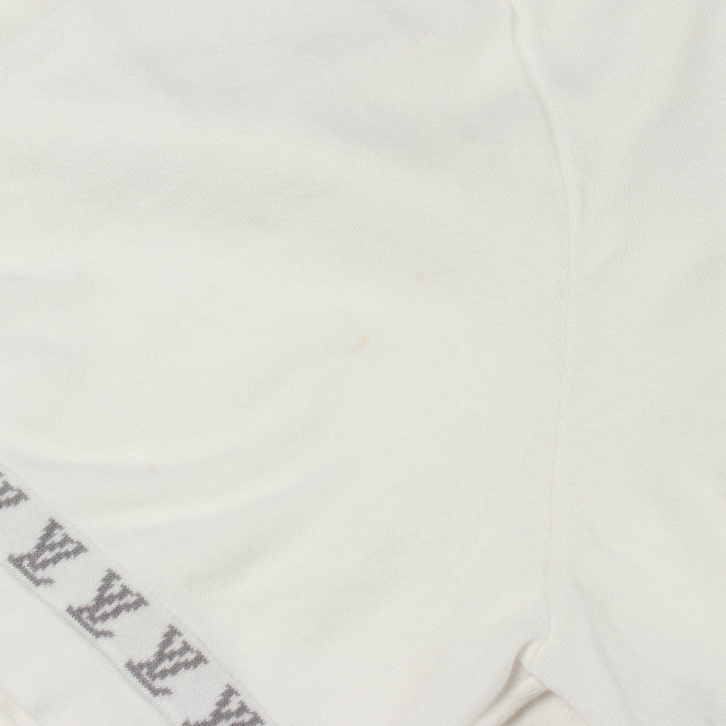 ロゴ ニット 半袖Tシャツ コットン ホワイト グレー ルイヴィトン