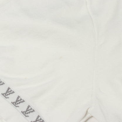 ロゴ ニット 半袖Tシャツ コットン ホワイト グレー ルイヴィトン