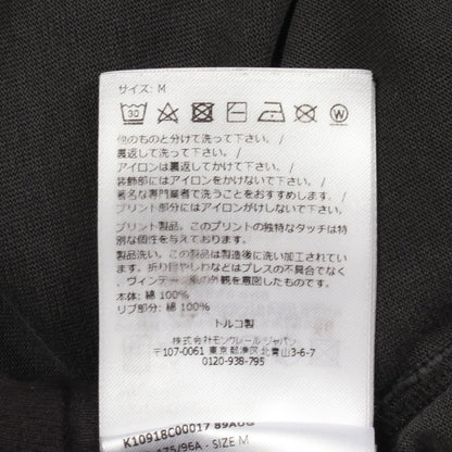 ロゴプリント Tシャツ 半袖Tシャツ コットン ブラック モンクレール