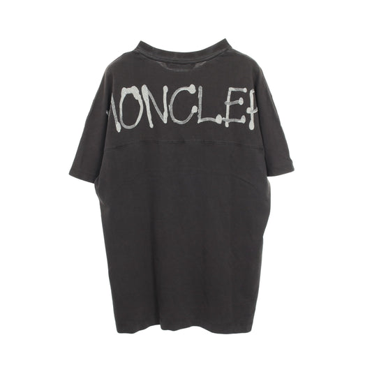 ロゴプリント Tシャツ 半袖Tシャツ コットン ブラック モンクレール トップス MONCLER