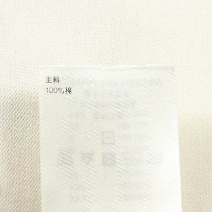 LVロゴ刺繍 半袖 ニット コットン オフホワイト ルイヴィトン
