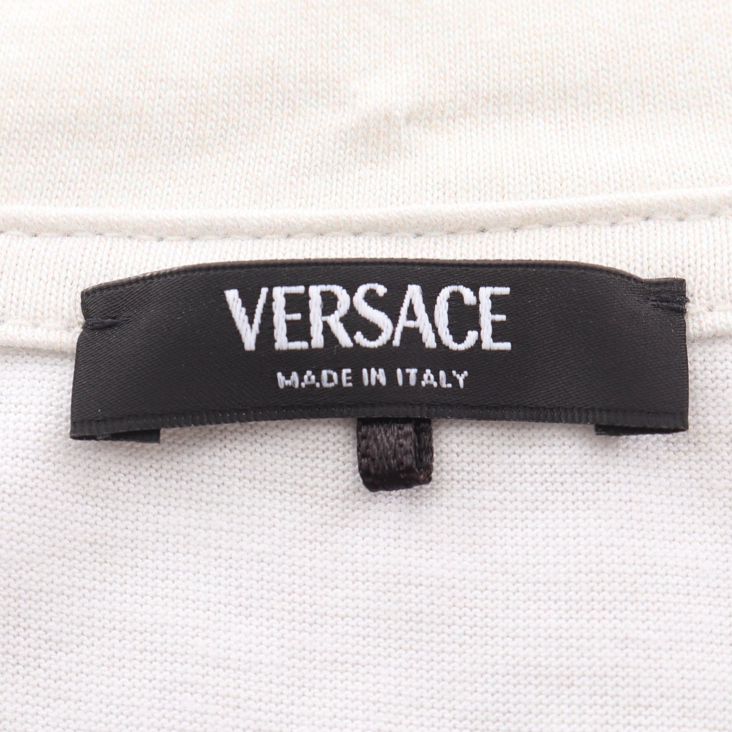 メデューサ 半袖Tシャツ コットン ベージュ マルチカラー ヴェルサーチ