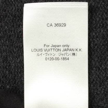 モノグラム ジャカード ハーフジップ ニット ウール グレー ルイヴィトン トップス LOUIS VUITTON