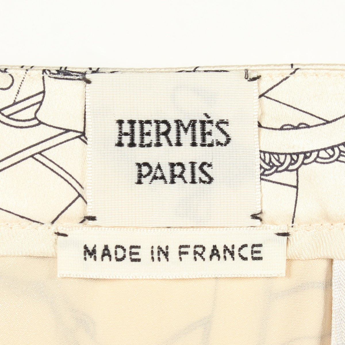 Eperon d'Or スカート シルク アイボリー エルメス ボトムス HERMES