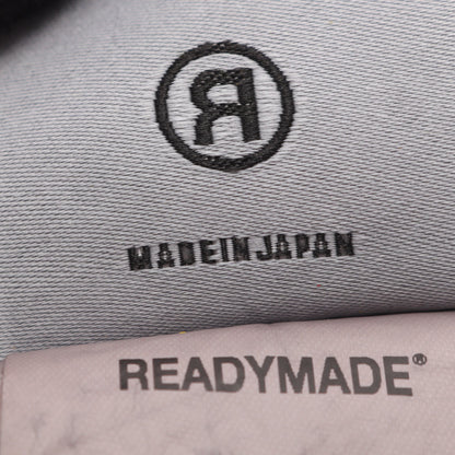 スマイルプリント ヴィンテージ加工 半袖Tシャツ コットン ダークグレー イエロー レディメイド トップス READYMADE