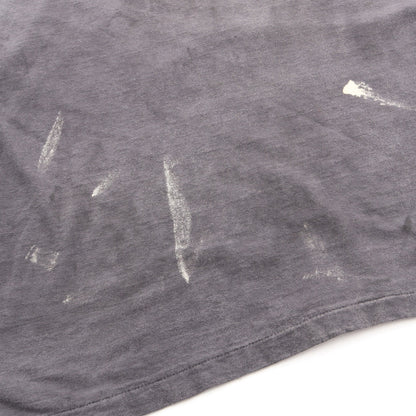 スマイルプリント ヴィンテージ加工 半袖Tシャツ コットン ダークグレー イエロー レディメイド トップス READYMADE
