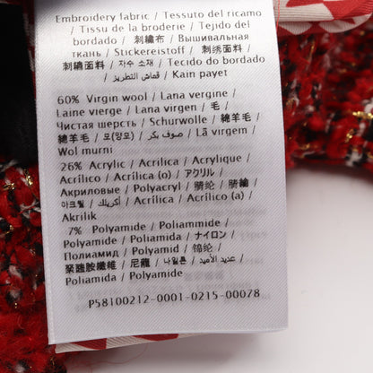 ツイード ジャケット ウール レッド ヴァレンティノ