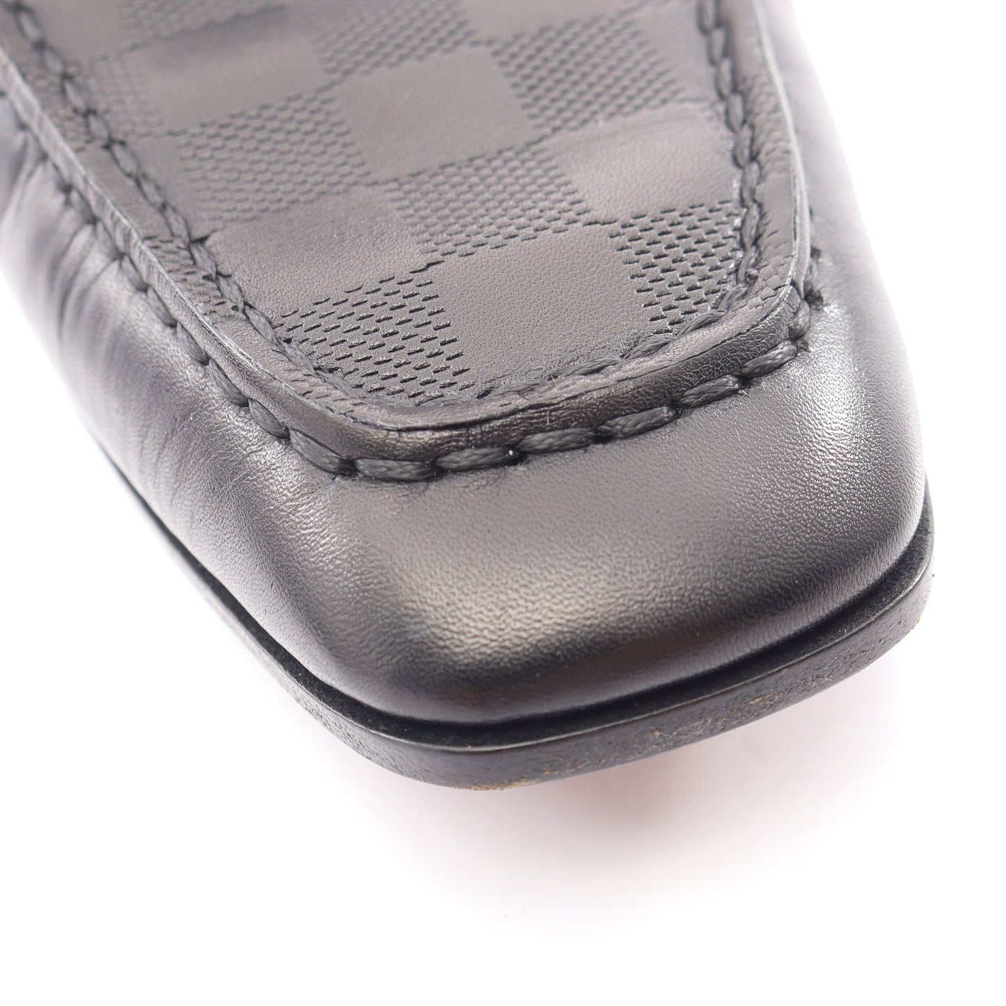 コインローファー ダミエアンフィニ ローファー レザー ブラック ルイヴィトン