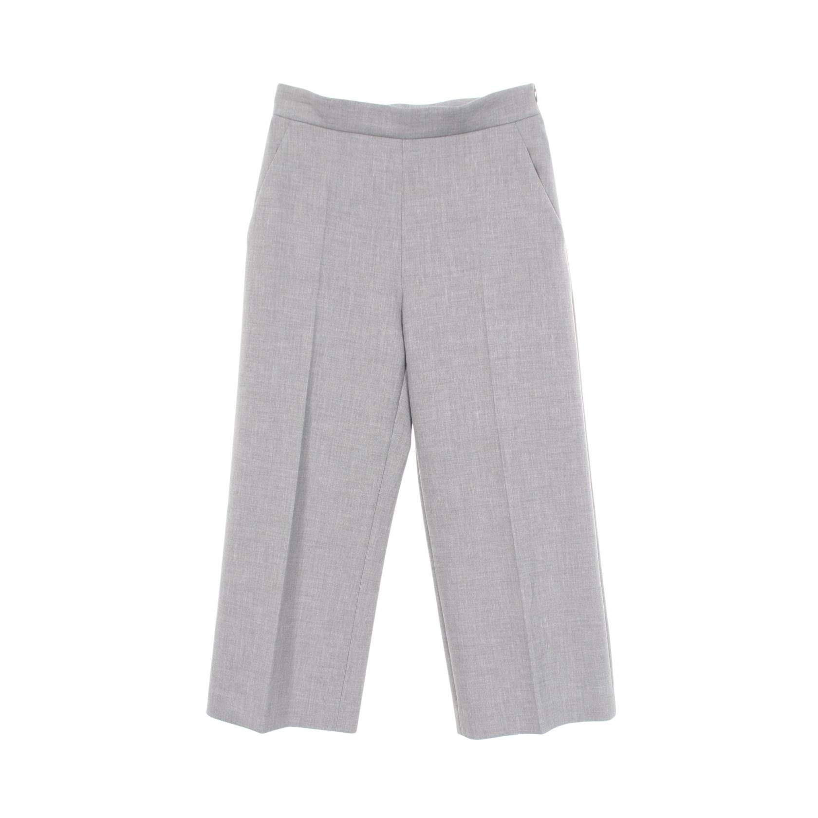 スラックス パンツ レーヨン グレー フォクシーニューヨーク ボトムス FOXEY NEW YORK