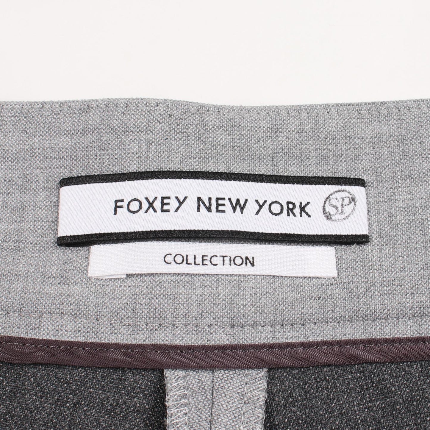 スラックス パンツ レーヨン グレー フォクシーニューヨーク ボトムス FOXEY NEW YORK