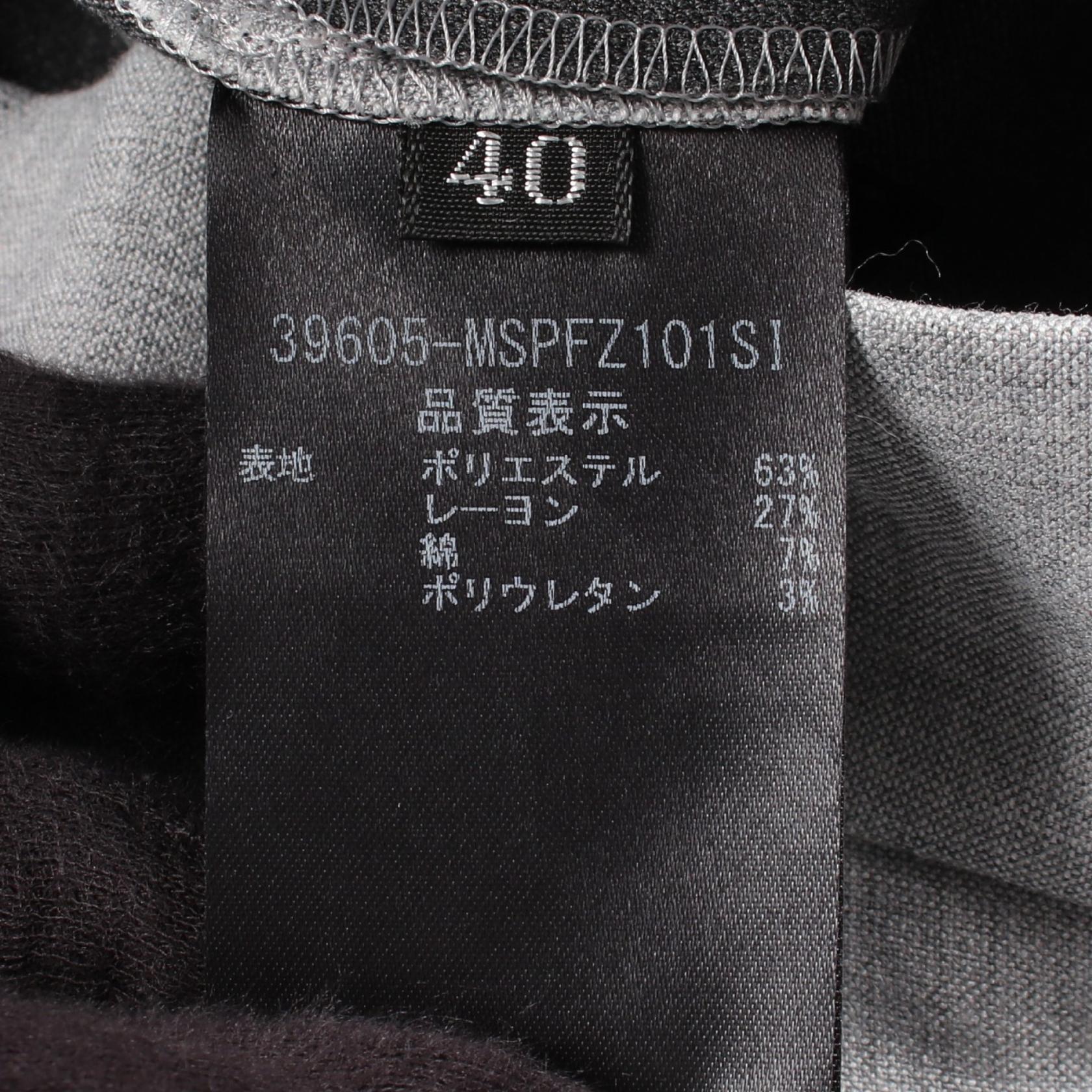 スラックス パンツ レーヨン グレー フォクシーニューヨーク ボトムス FOXEY NEW YORK