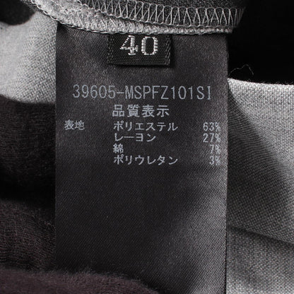 スラックス パンツ レーヨン グレー フォクシーニューヨーク ボトムス FOXEY NEW YORK
